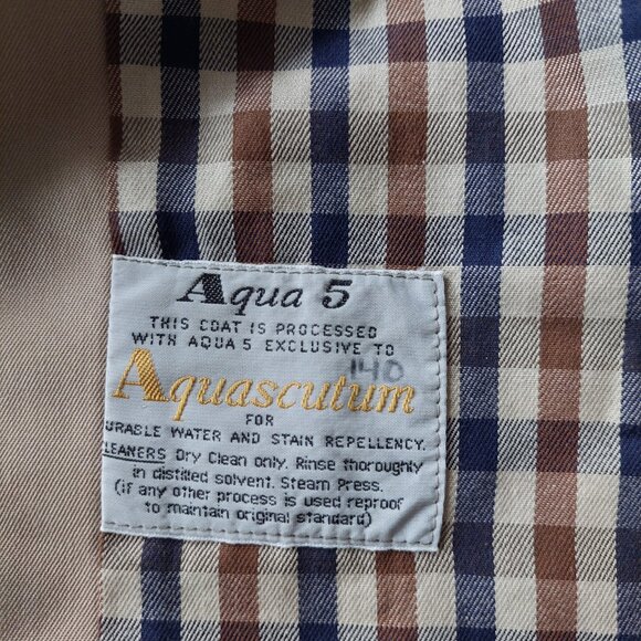 Aquascutum London Tan Trench Coat - Picture 6 of 13